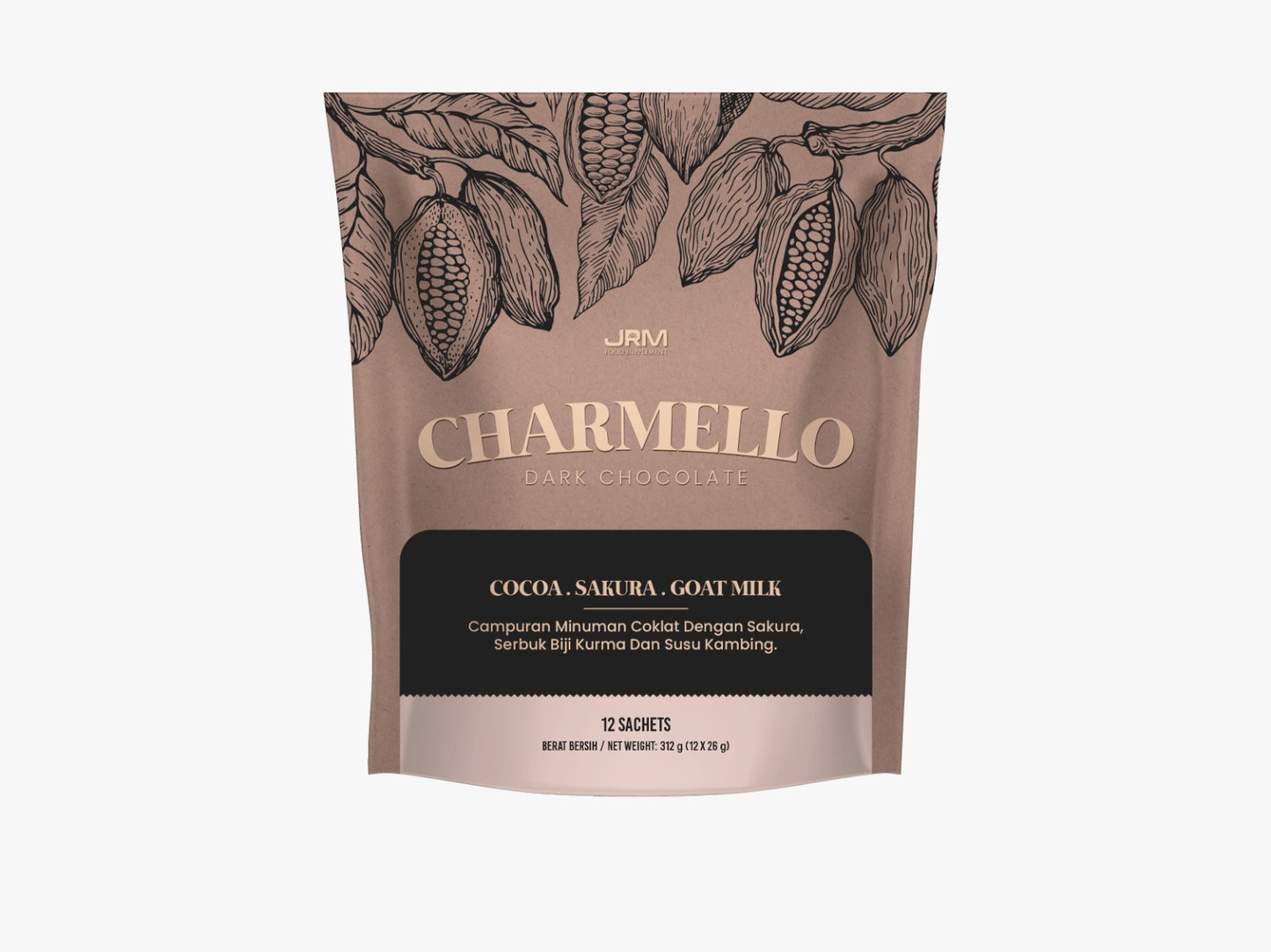 JRM Holistik Charmello Dark Chocolate | Premix Chocolate Drink
