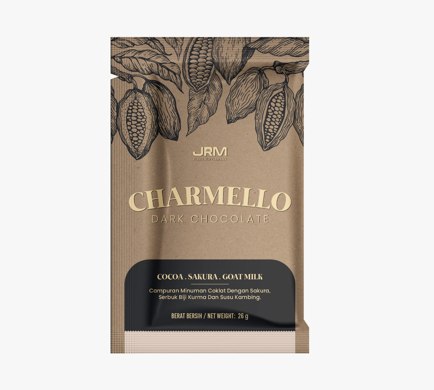 JRM Holistik Charmello Dark Chocolate | Premix Chocolate Drink